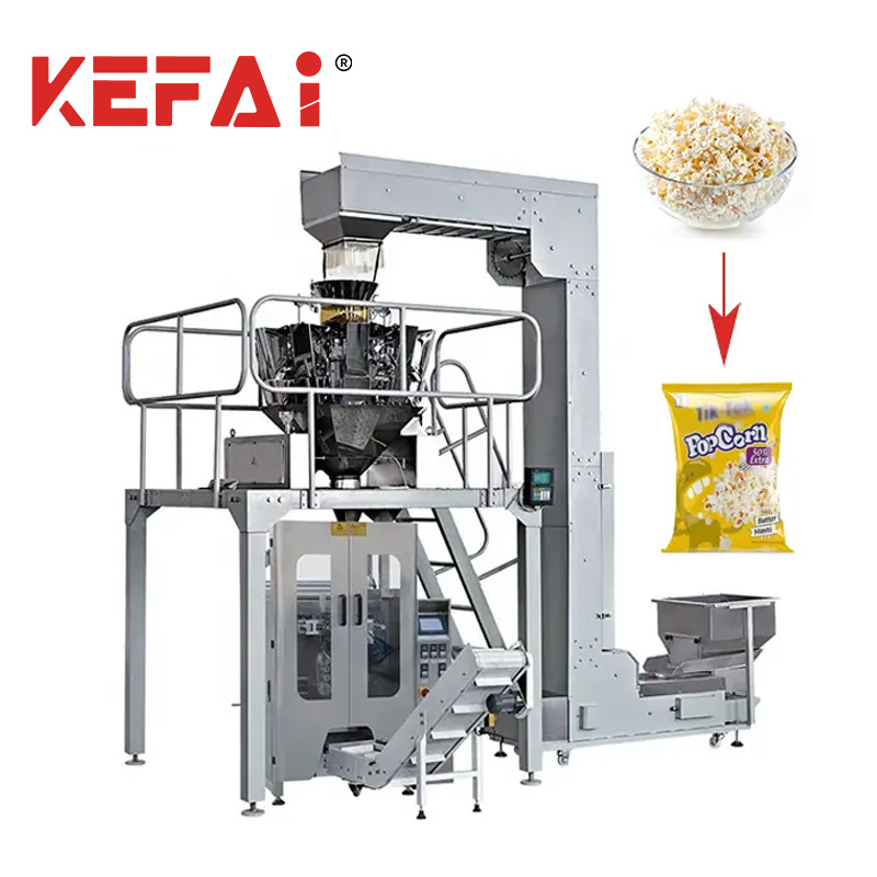 Машина для пакування попкорну з кількома головками ваг KEFAI