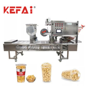 KEFAI Попкорн Чашки Наповнювач Герметизація пакувальна машина